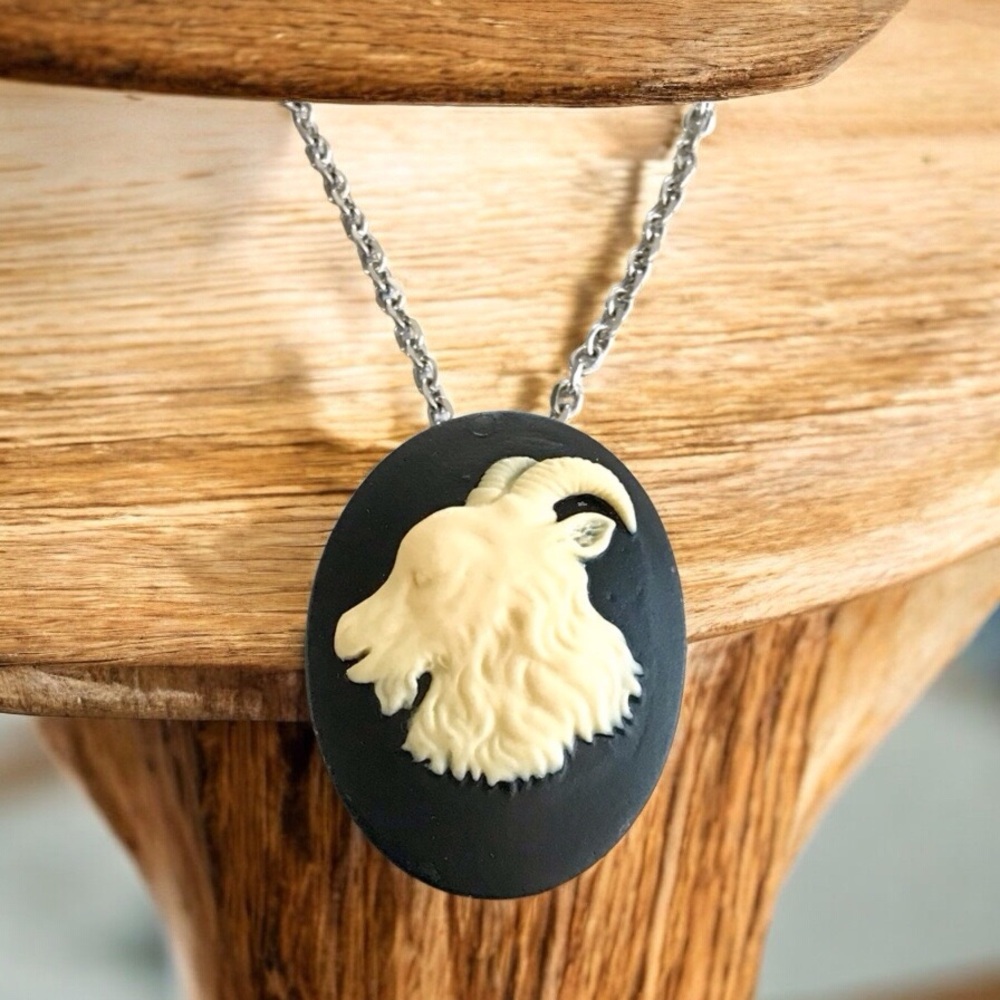 🆕 3D Capricorn Pendant Necklace Stainless Steel